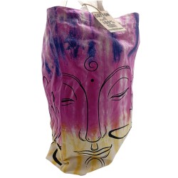 Sacos de algodão Tie Dye (170g) - 38x42x12cm - Buda de Lótus - Várias cores - Pega natural