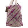 Sacos de algodão Tie Dye (170g) - 38x42x12cm - Cara bonita - Magenta - Pega natural