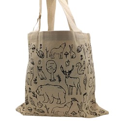 Bolsas de Algodón de Compra Grandes - 38x42cm - Vida Silvestre - 280g