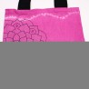 Sacos de algodão Tie Dye (170g) - 38x42x12cm - Mandala - Magenta - Alça preta