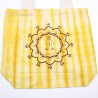 Bolsas de Algodón "Tie Dye" (170g) - 38x42x12cm -  Namaste Hands - Yellow - Asa Natural