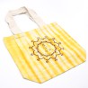 Sacos de algodão Tie Dye (170g) - 38x42x12cm - Namaste Hands - Amarelo - Pega natural