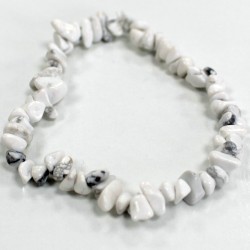 Pulsera Fragmentos de Piedras Preciosas - Jaspe blanco