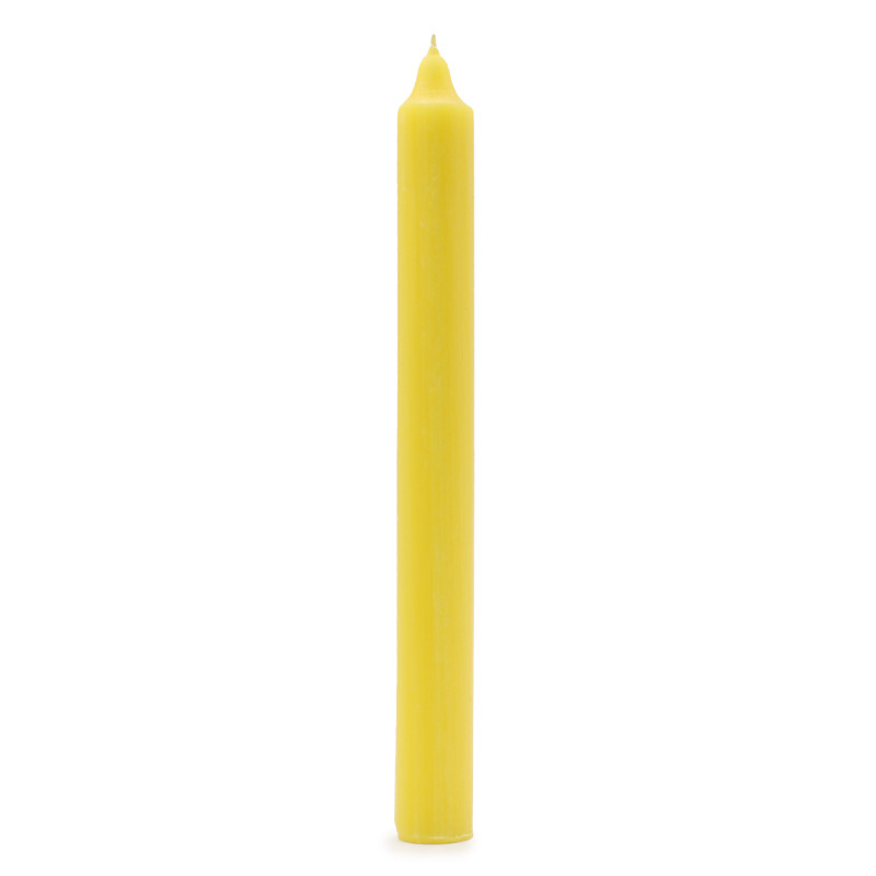 Velas a granel de cor sólida - Rustic Lemon - Embalagem de 10