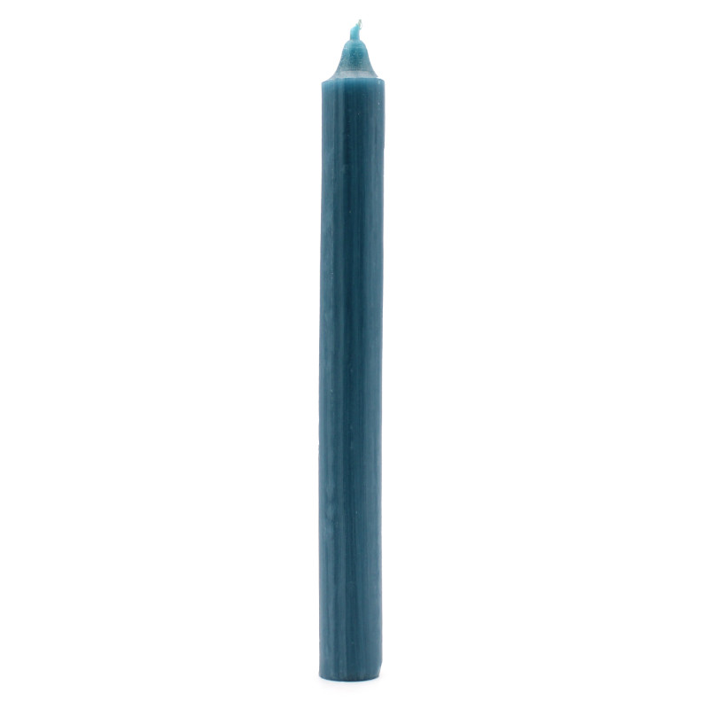 Velas a granel de cor sólida - Rustic Teal - Embalagem de 10