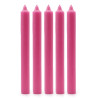 Velas a Granel de Color Sólido - Rosa Profundo Rústico - Paquete de 10