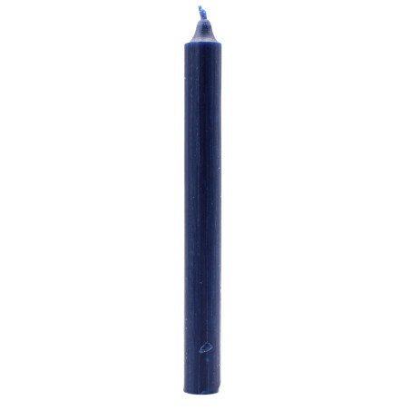 Velas a granel de cor sólida - Azul-marinho rústico - Embalagem de 10