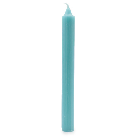 Velas a granel de color sólido - Aqua rústico - Paquete de 10