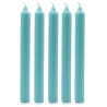 Velas a granel de cor sólida - Rustic Aqua - Embalagem de 10