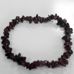 Pulseira de fragmentos de pedras preciosas - Bloodstone Garnet