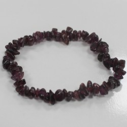 Pulseira de fragmentos de pedras preciosas - Bloodstone Garnet