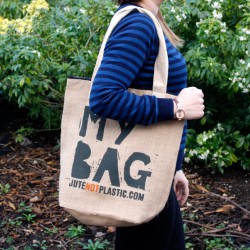 Saco em juta ecológico - My bag - (4 modelos sortidos)