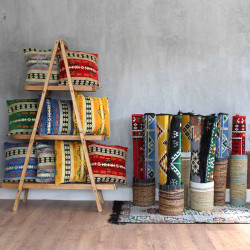 Tapete Kilim 125x80 cm - Amarelo