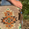 Saco de ombro bege Kilim festival