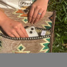 Bolso bandolera de festival Kilim beige