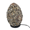 Candeeiro Boho Sea Shell Boho - Chocolate Twist Oval - 20cm