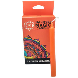 Velas Manifest Magic (embalagem de 12) - Laranja - Chakra Sagrado