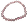 Pulseira de Manifestação em Pedra Preciosa - Quartzo Rosa - Amor