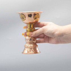 Taça de cobre Ritual com árvore da vida 10x15cm