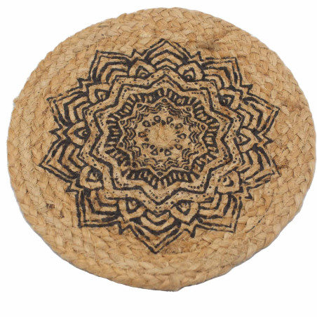 Individual Natural - Juta 30cm - Estampado Mandala