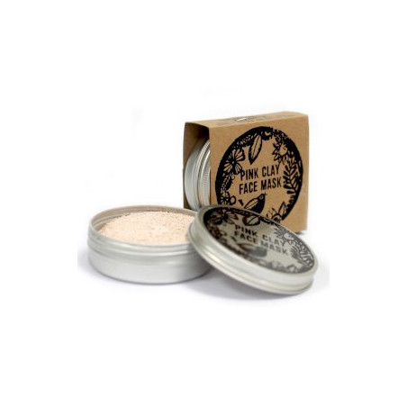 Máscara facial de argila rosa 50g