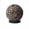 Candeeiro Boho Sea Shell Boho - Globo Twist Chocolate - 15cm