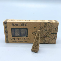 Conos piramidales Banjara Smudge - Trigo blanco