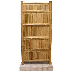 Expositor alto em bambu com 30 cavilhas - 140x71cm