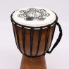 Tambor de djembe feito à mão com tampo largo - 30cm