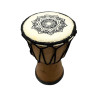 Tambor de djembe feito à mão com tampo largo - 15 cm