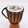 Tambor de Djembe feito à mão com tampo largo - 20cm