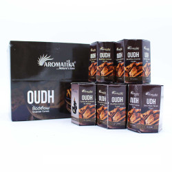 Embalagem de 10 Incensos Backflow Masala - Oudh