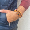 Pulsera  de Cedro - Chakra Raíz - Jaspe Rojo