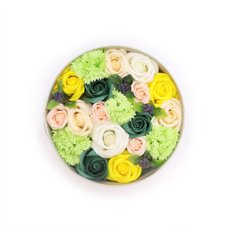 Round Box - Celibrações da primavera - Amarelo e verde