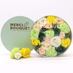 Round Box - Celibrações da primavera - Amarelo e verde