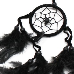 Argola pequena Dreamcatcher Bali - Preto/branco/vermelho (cores sortidas)