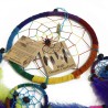 Argola pequena Dreamcatcher Bali - Creme/Café/Chocolate (cores sortidas)