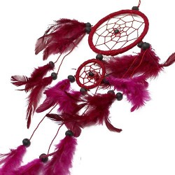 Argola média Bali Dreamcatcher - Preto/branco/vermelho (cores sortidas)