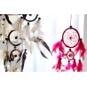 Argola média Bali Dreamcatcher - Turquesa/Rosa/Púrpura (cores sortidas)