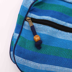 Bolso Bandolera Nepal (correa ajustable) -  Ríos azules