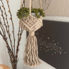 Macetero Macramé Decorativo - Beige