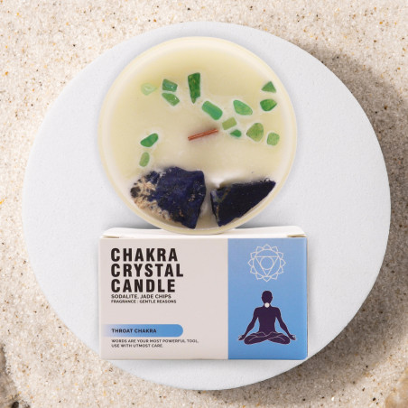 Velas de Cristal dos Chakras - Chakra da Garganta