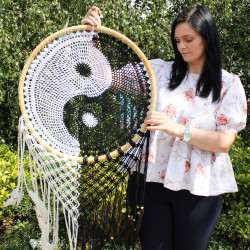 Bali Dreamcatchers - Extra Large Ying Yang D: 50cm