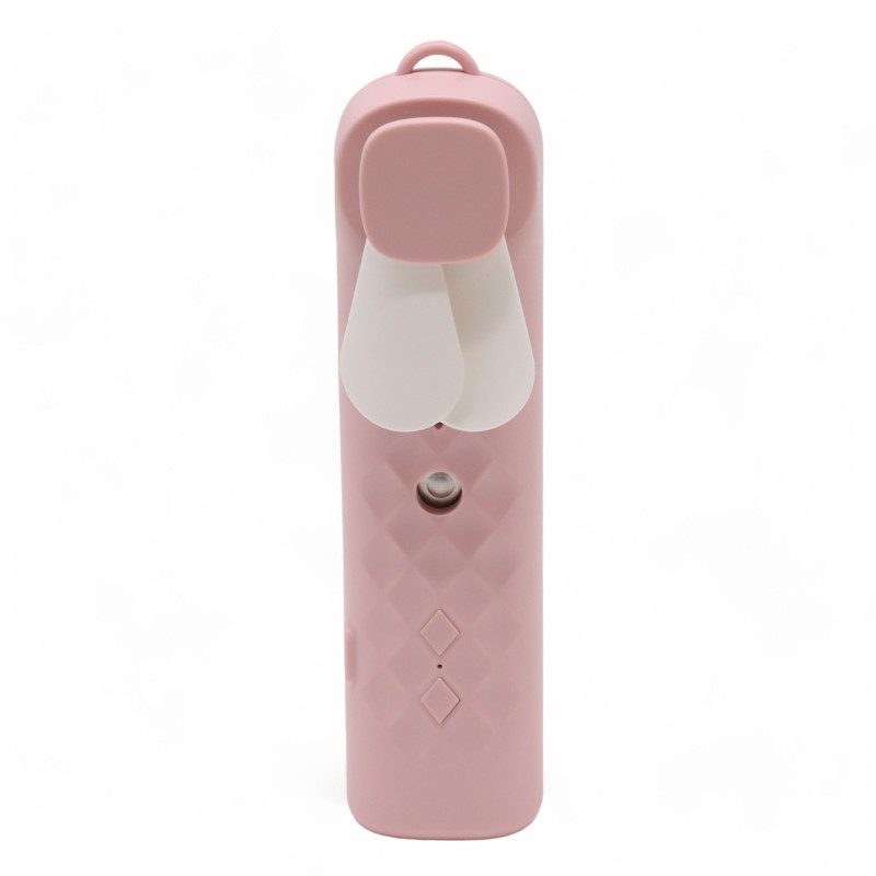 Ventilador y Pulverizador Facial Rosa - USB