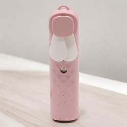 Ventilador y Pulverizador Facial Rosa - USB