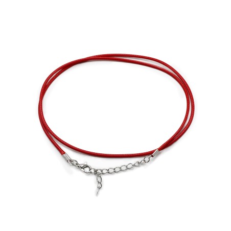 Cordones para accesorios - 2mm x 55cm - Rojo 105