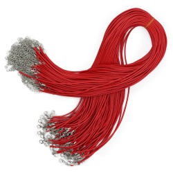 Cordones para accesorios - 2mm x 55cm - Rojo 105