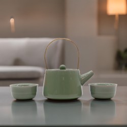 Set de Tetera - Verde - Tetera & Dos Tazas