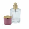 Frascos de vidrio para perfume con pulveridaor y tapa rosa 30 ml