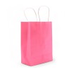 Bolsa de Papel con Asa (16x22x8cm) - Rosa (130g)